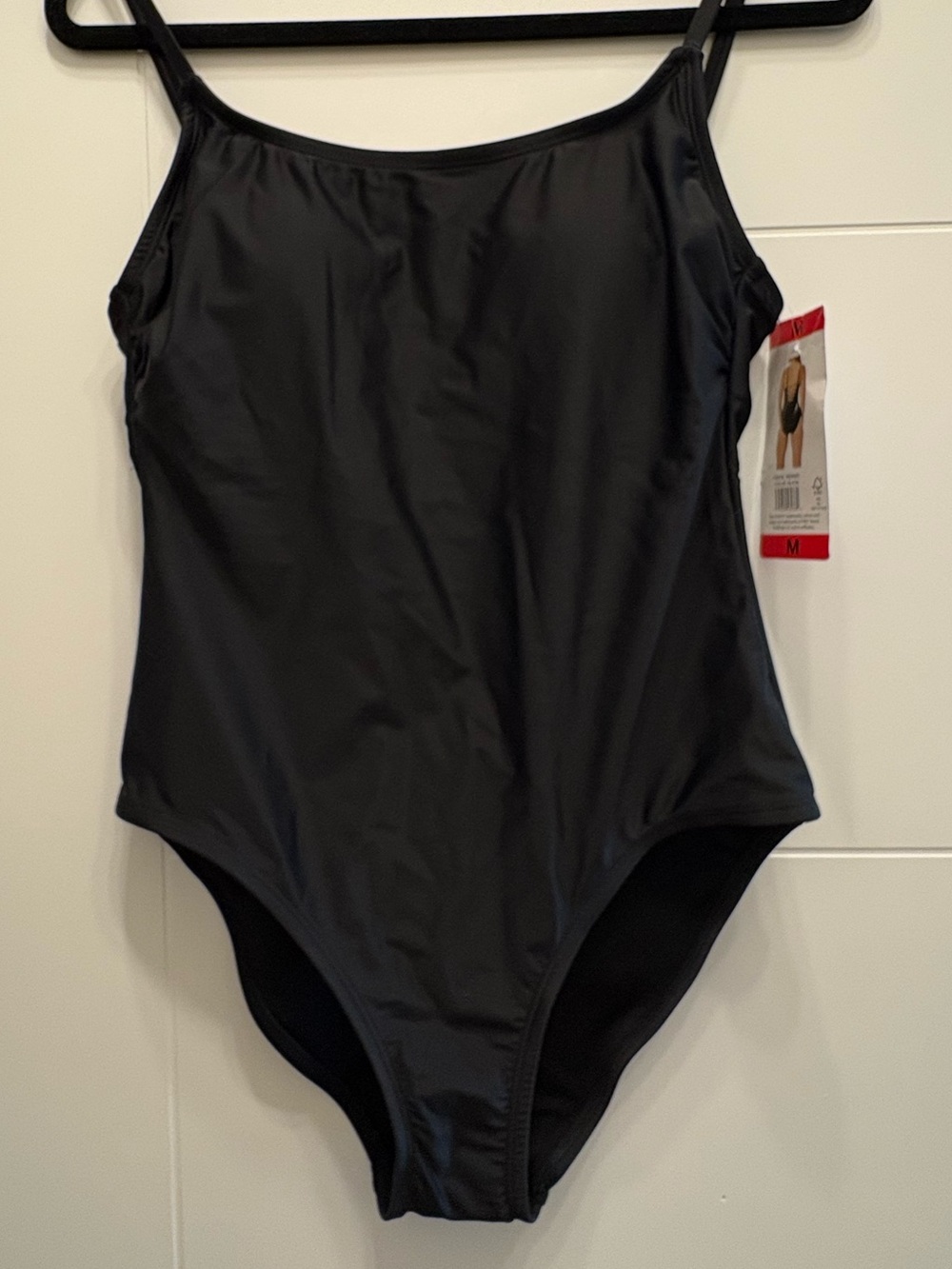 Hurley Black One-Piece Swimsuit with Thin Straps